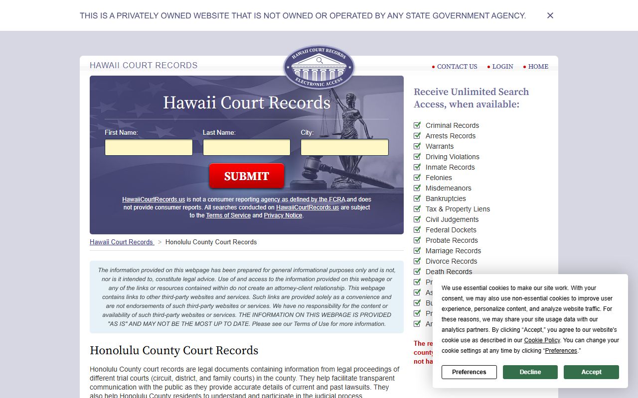 Wahiawa Central Oahu court resources and Wahiawa Phone Directory